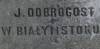 Baronessa Enna Gibbert d.1896, the grave made by company from Bialystok J. Dobrogost